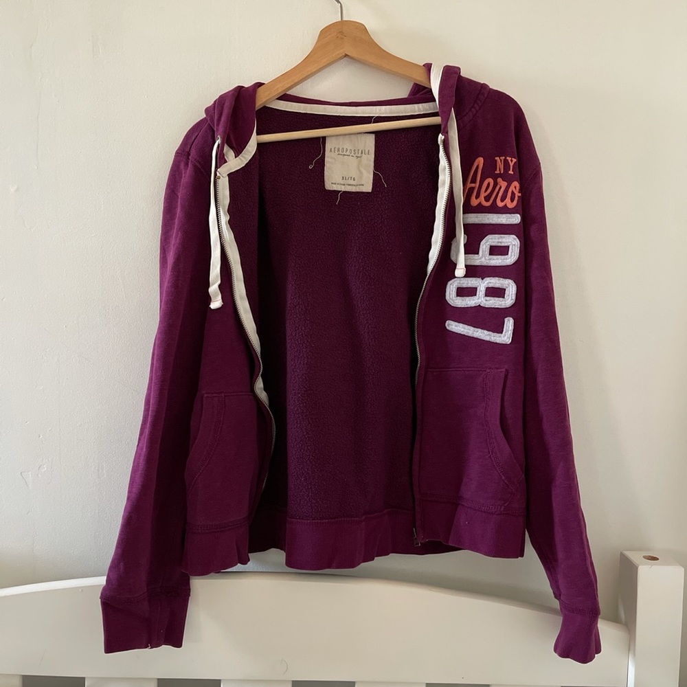 Zip-up Purple Sweater